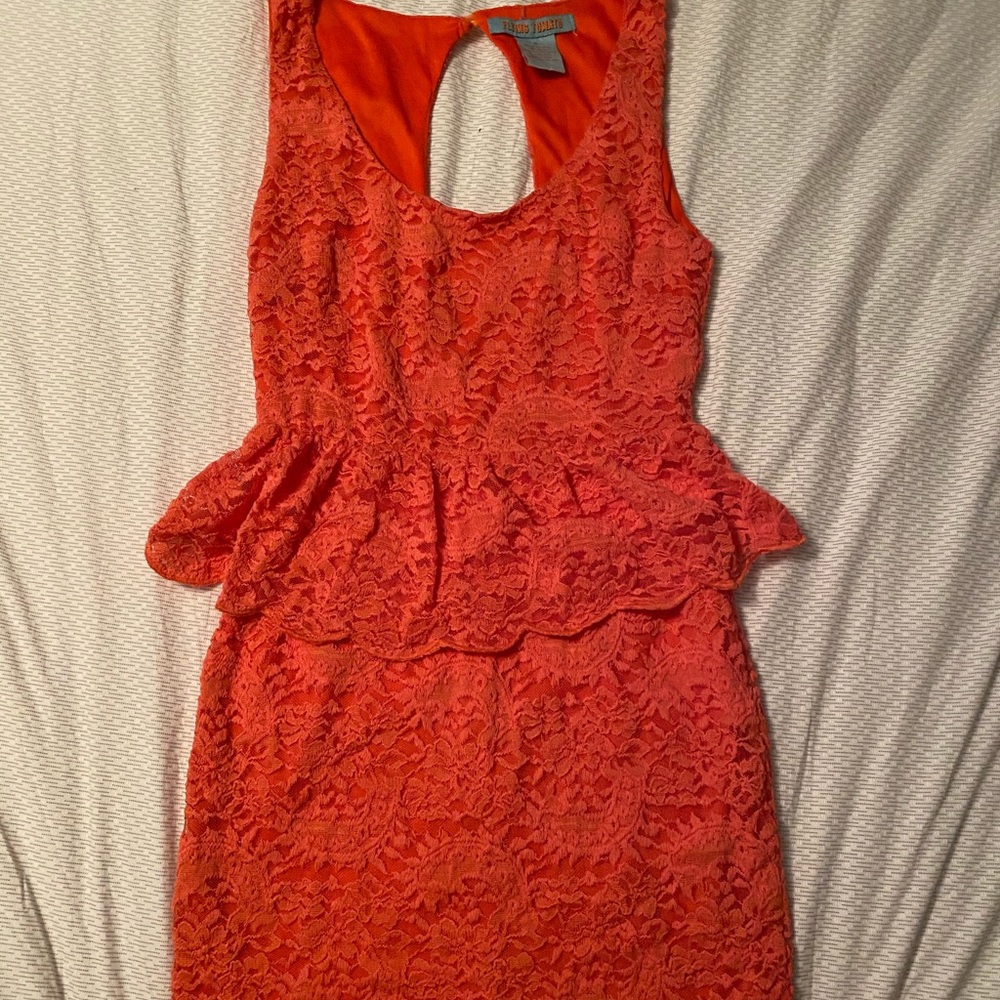 Orange dress size small “orange tomato”